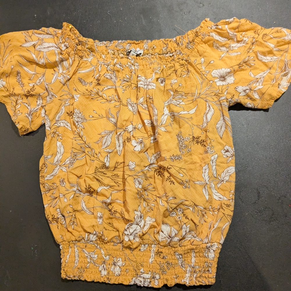 Floral Yellow Women's Top